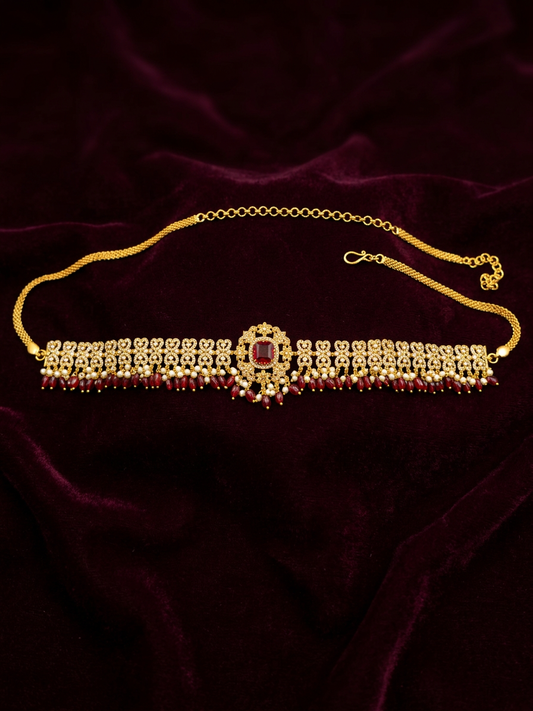 Regal Ruby Core CZ Bridal Vaddanam