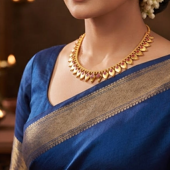 Gold Plated Kerala traditional Thalikootam Necklace