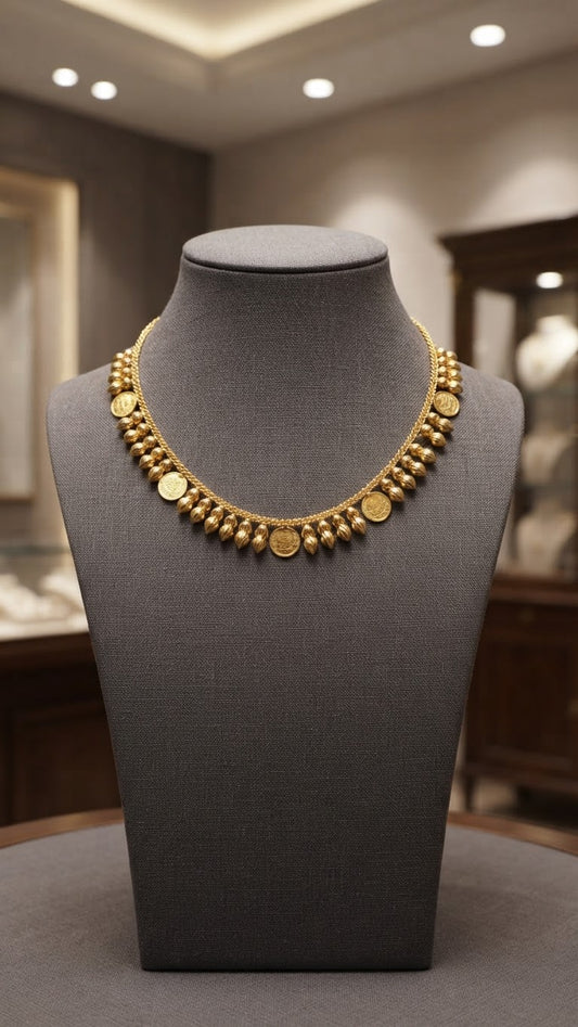 Gold Plated traditional Kasu Necklace
