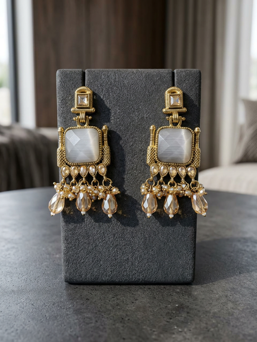 Rajwadi Antique Statement Danglers