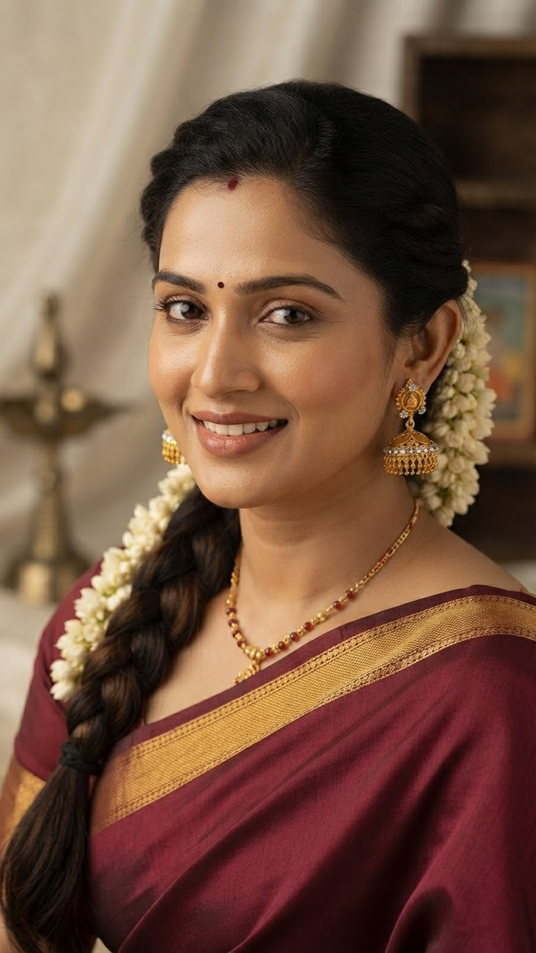 Gold Plated kasu Jhumka Earrings