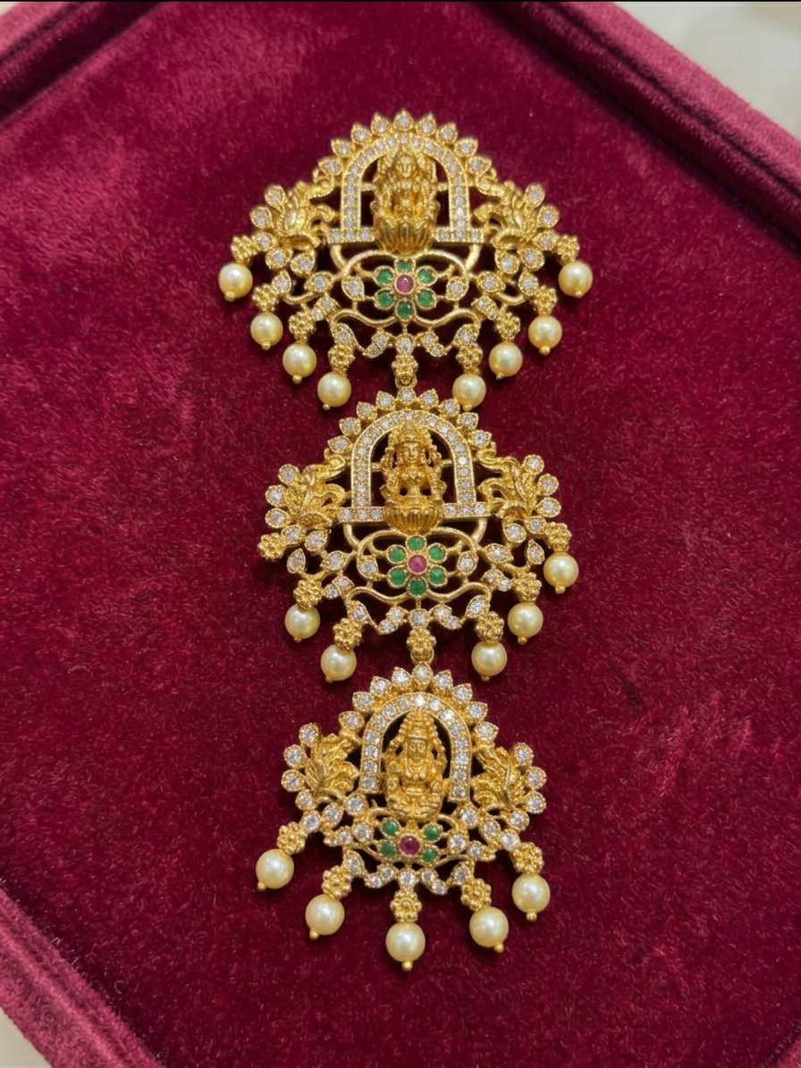 Antique Gold Grand Temple Arch Jada Billa (Hair Accessory)