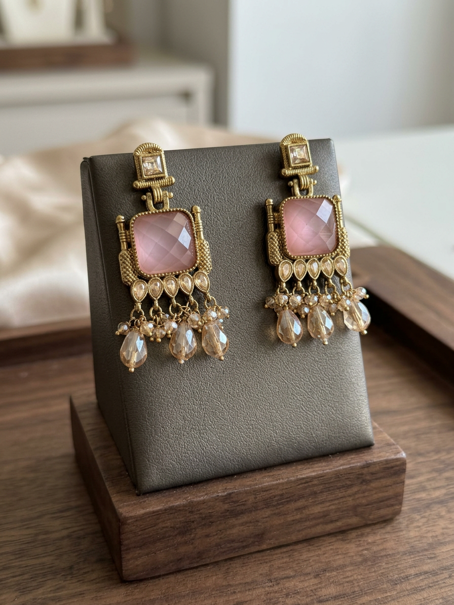 Rajwadi Antique Statement Danglers