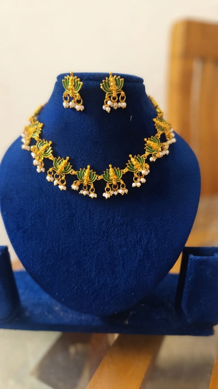 Lotus Necklace Set