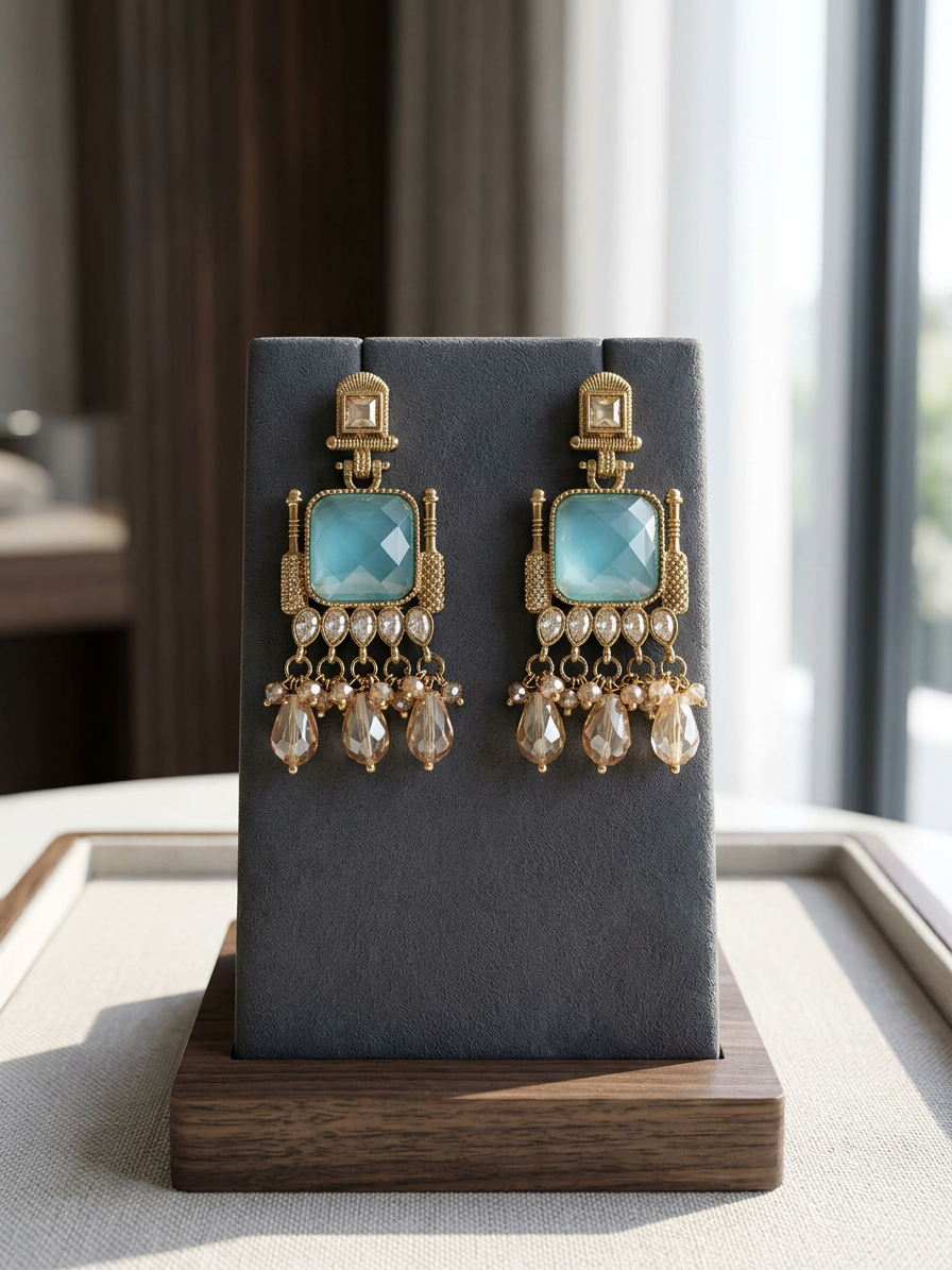 Rajwadi Antique Statement Danglers