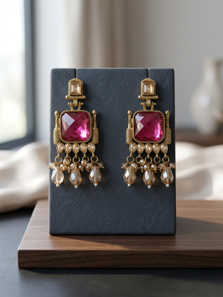 Rajwadi Antique Statement Danglers