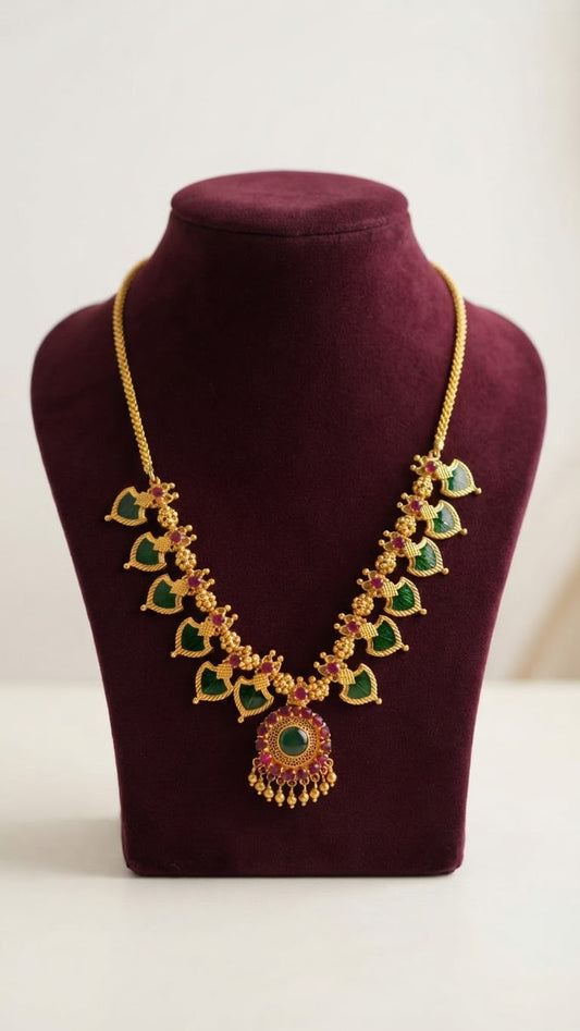 Gold plated Traditional Palaka Necklace