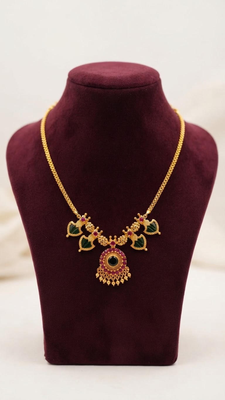 Gold plated Traditional Palaka Necklace