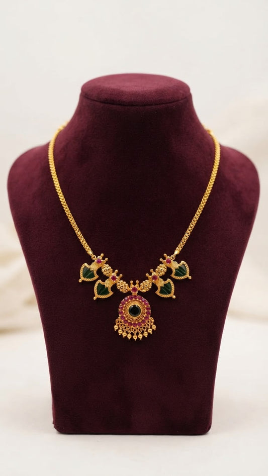 Gold plated Traditional Palaka Necklace