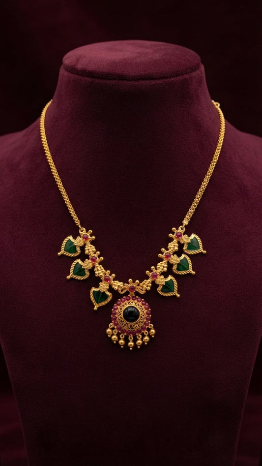 Gold plated Traditional Palaka Necklace