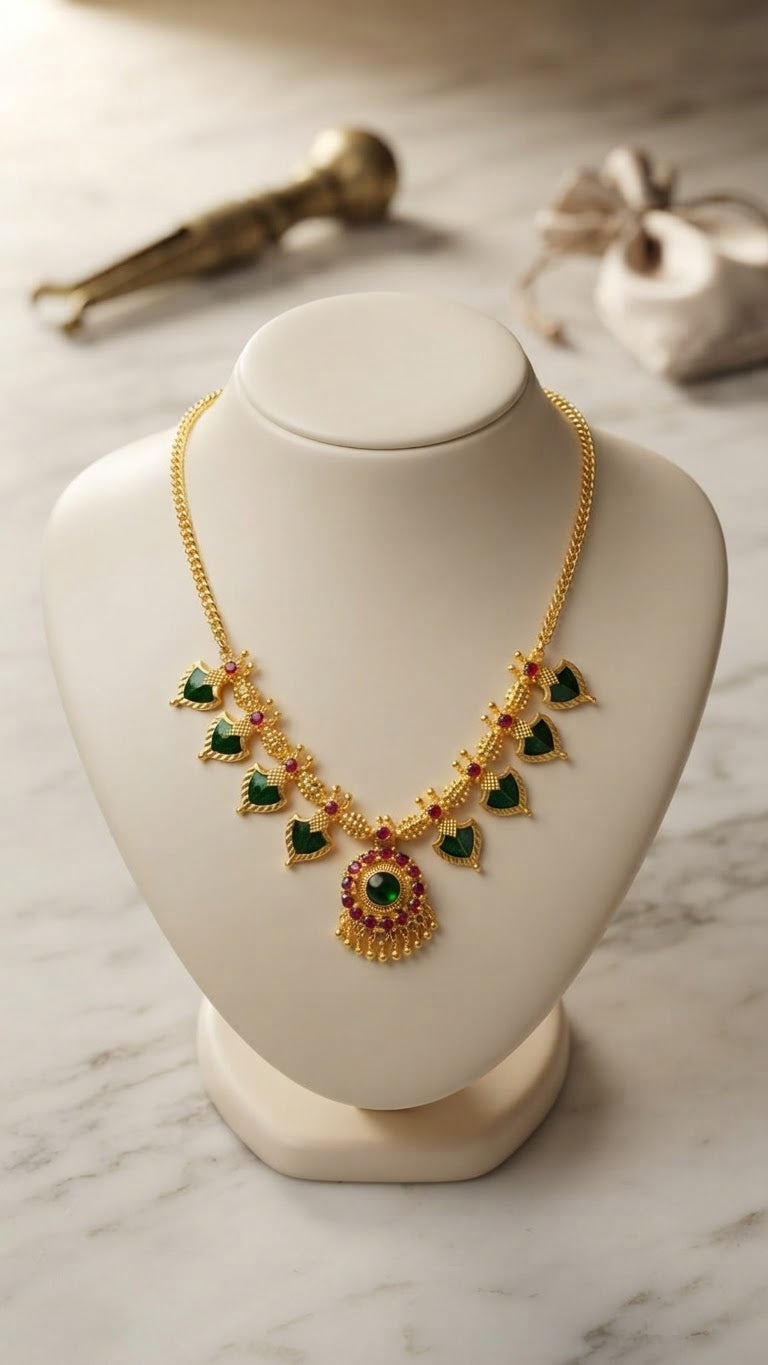 Gold plated Traditional Palaka Necklace