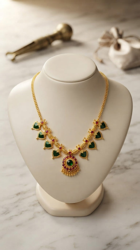 Gold plated Traditional Palaka Necklace