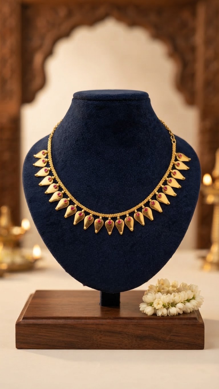 Gold Plated Traditional Thalikootam Necklace