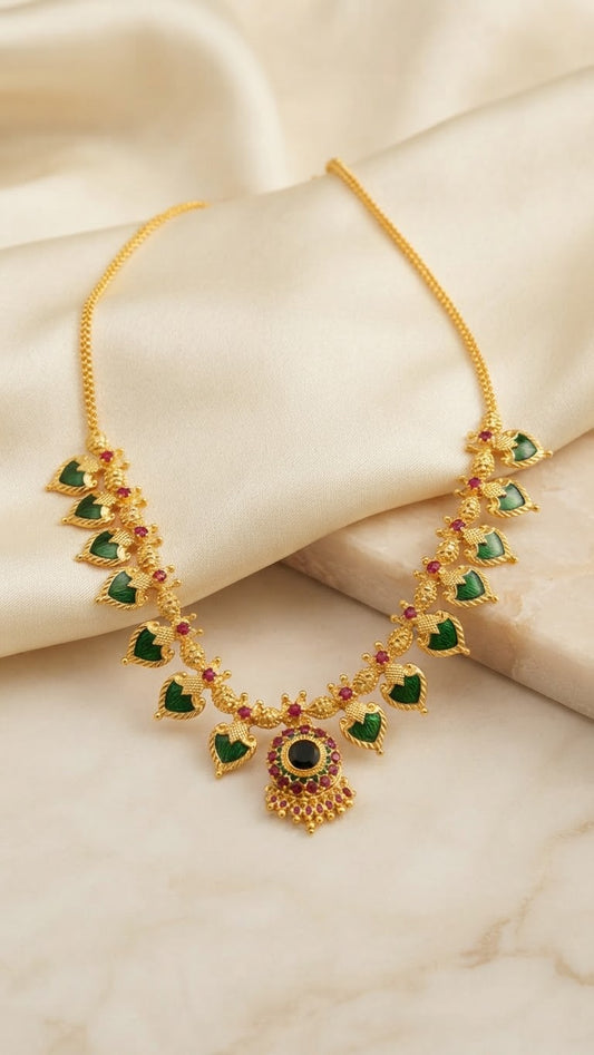 Gold plated Traditional Palaka Necklace