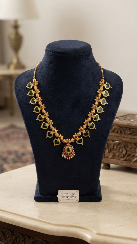 Gold plated Traditional Palaka Necklace
