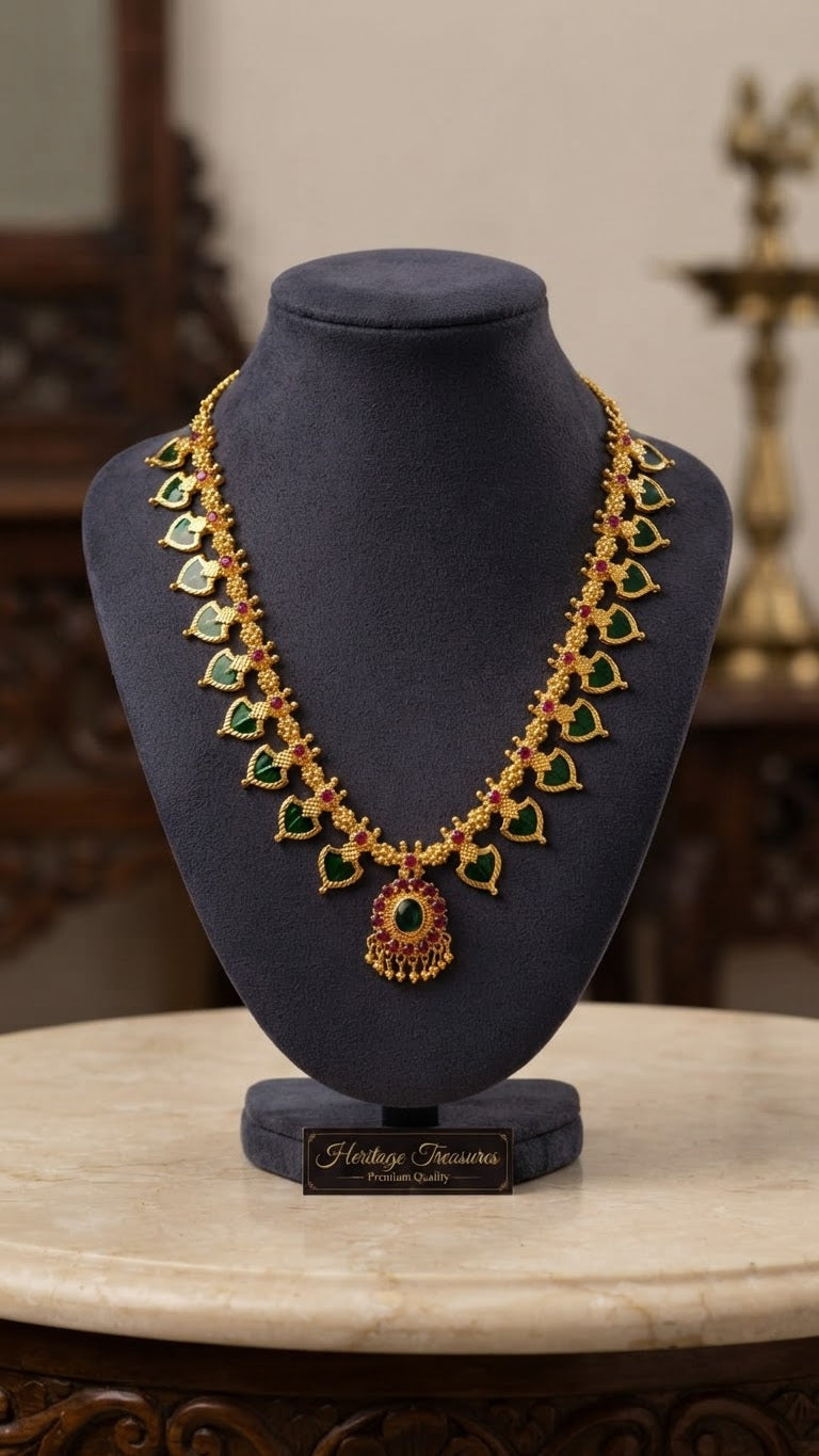 Gold plated Traditional Palaka Necklace
