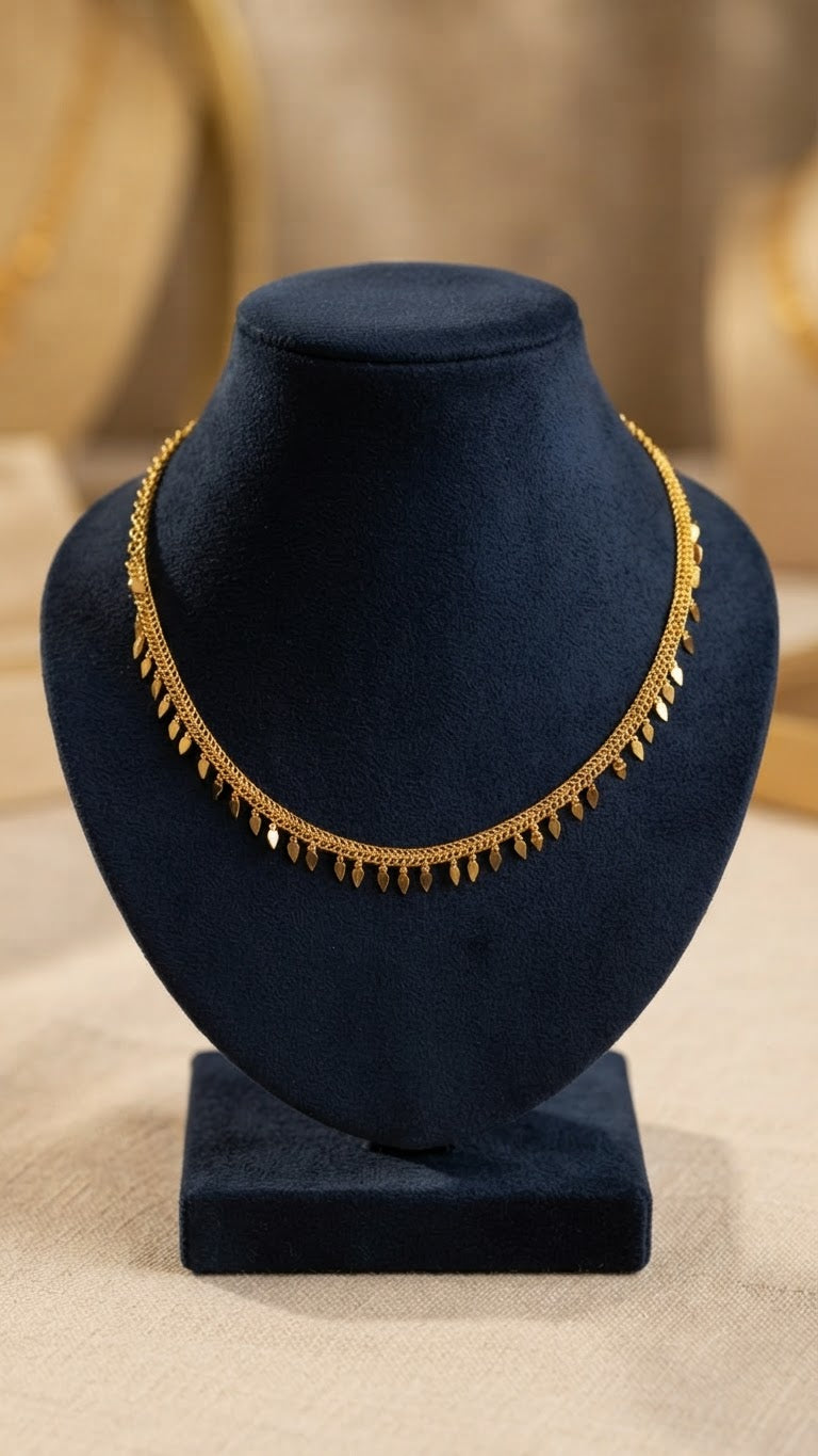 Gold plated Traditional 1 layer Elakathali set