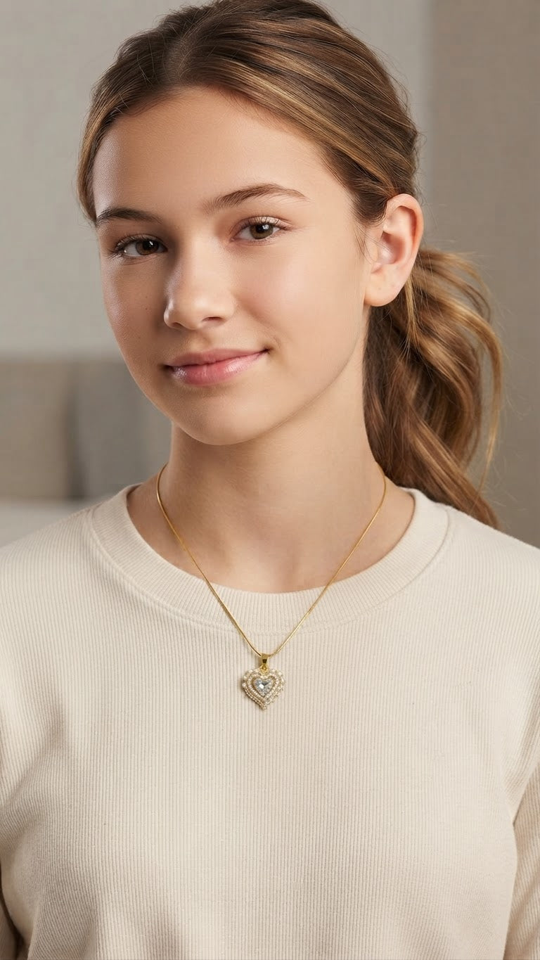 Elegant Gold Pendant Set