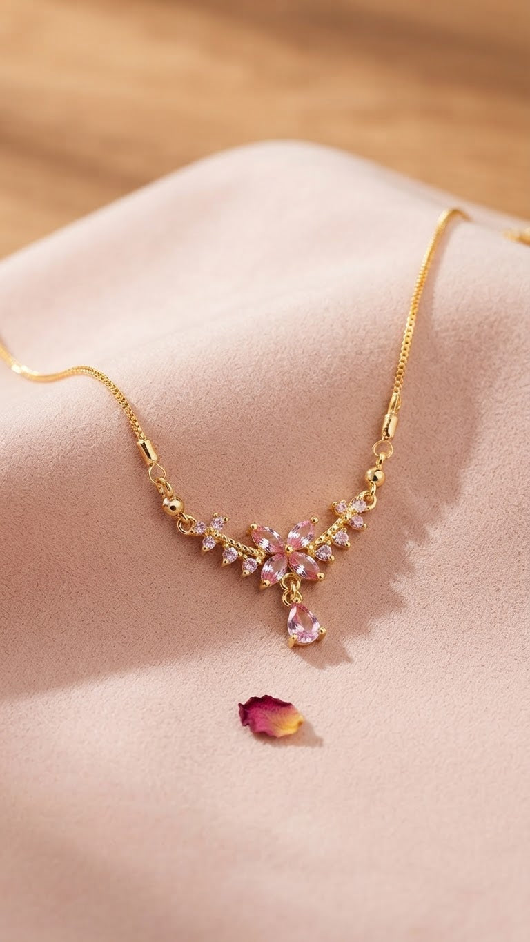 Elegant Gold Pendant Set