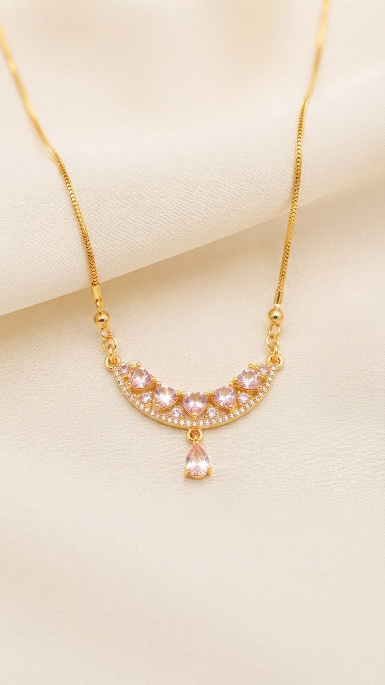 Elegant Gold Pendant Set