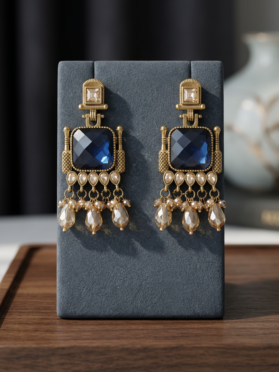 Rajwadi Antique Statement Danglers