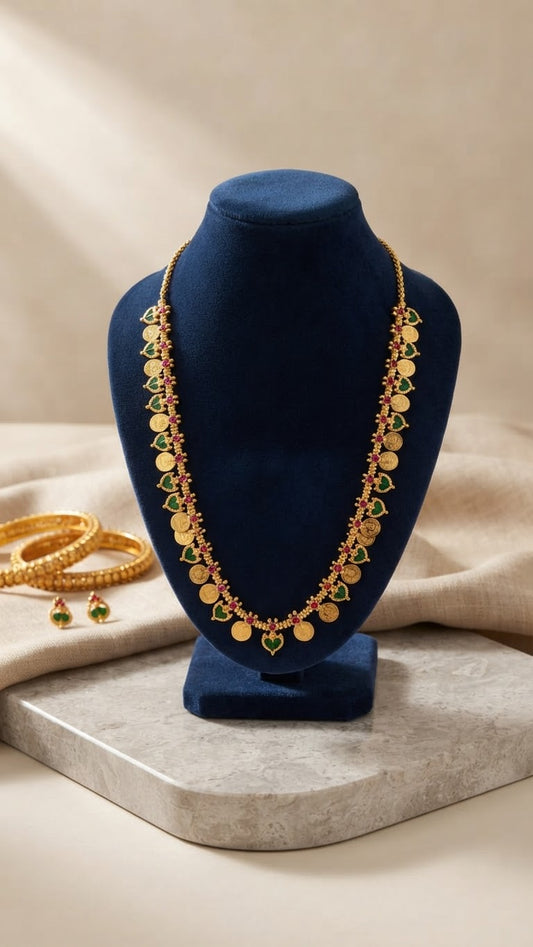 Gold plated  Palaka Long Necklace set