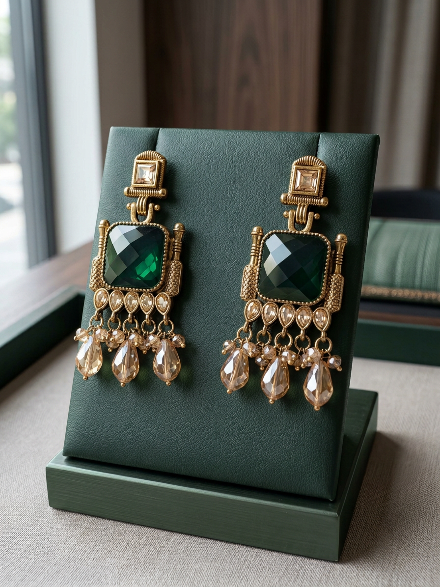 Rajwadi Antique Statement Danglers