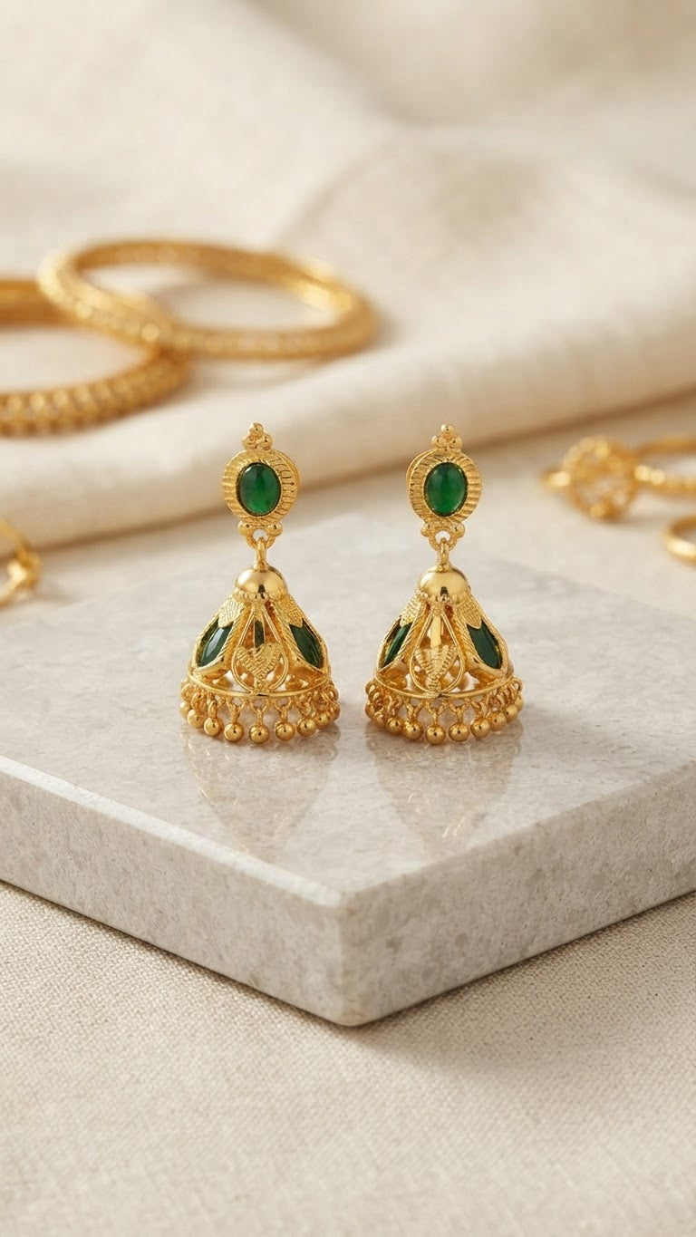 Gold plated Palaka Earrings