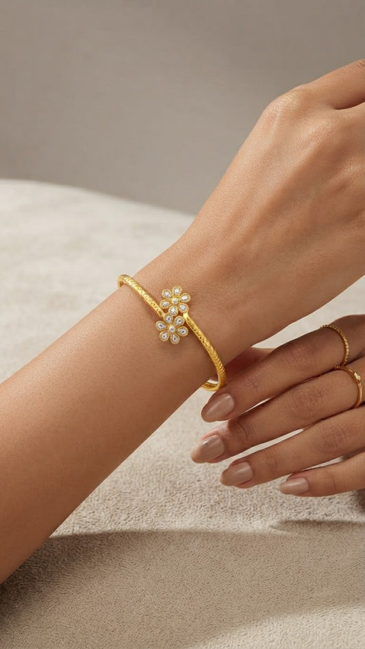 Gold plated Adjustable Bangles