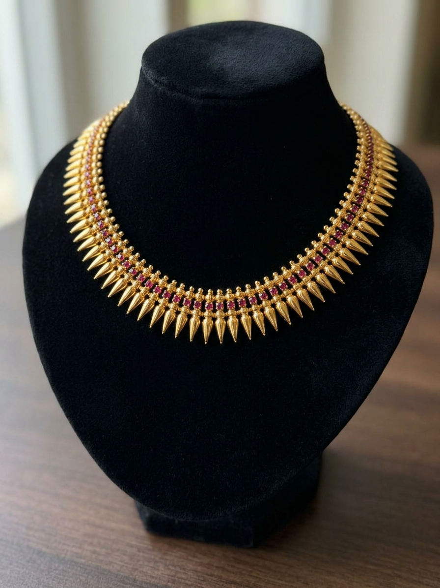 Traditional Mullamottu Kemp Choker