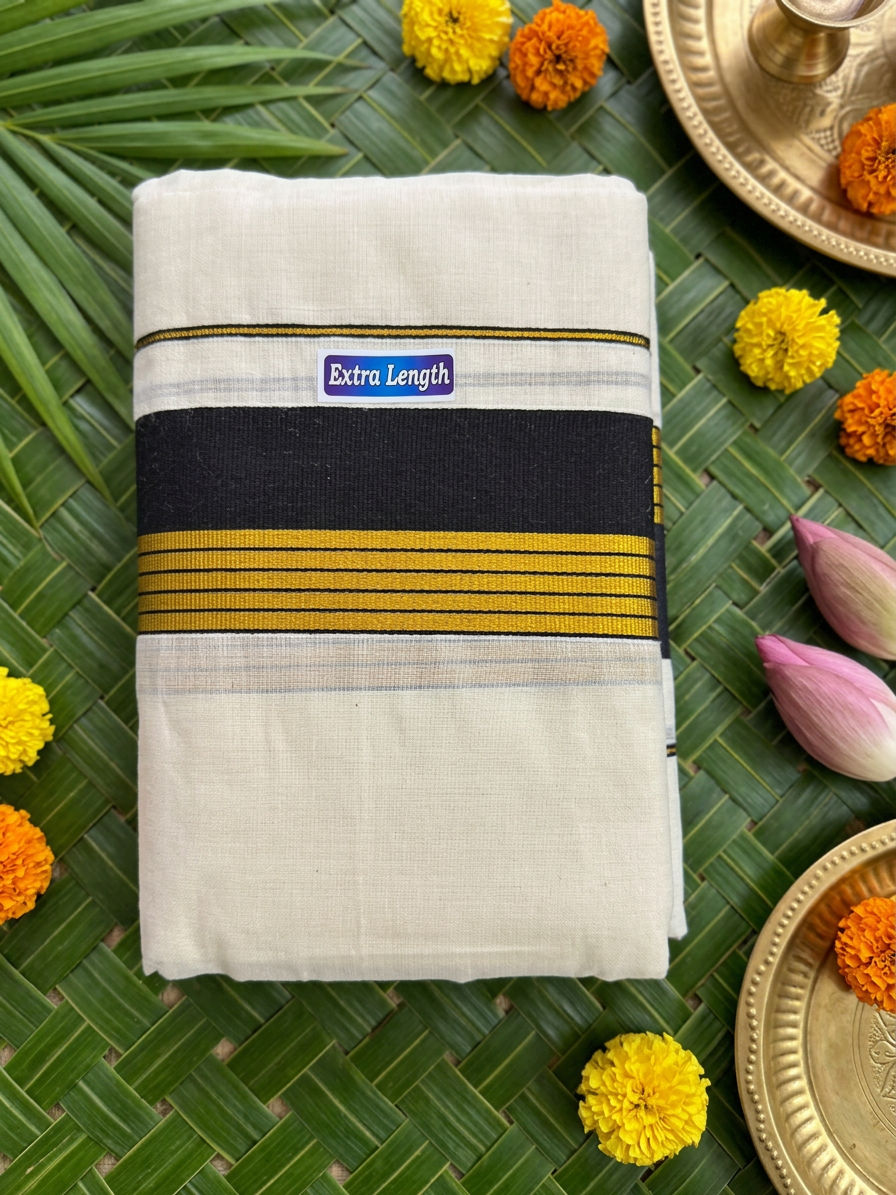 Extra Length Pure Cotton Kerala Set Mundu