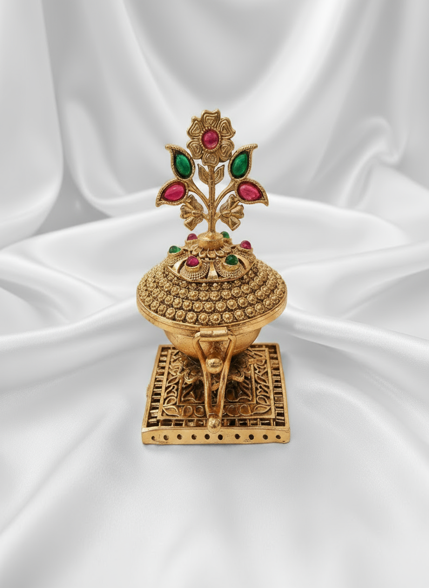 Floral Heritage Sindhoor Box